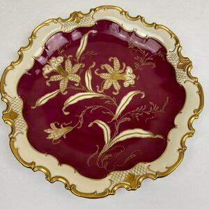 Vintage Dish Plate Porcelain Germany Diameter 13"